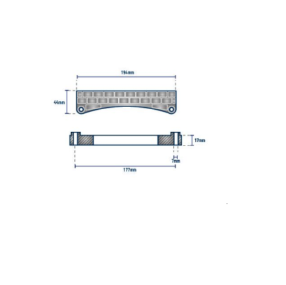 Anode plaque de coque type OMC aluminium – Image 2