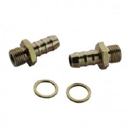 Raccord mâle 1/4" - 8 mm pour décanteur carburant (lot de 2 pièces)